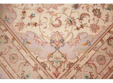 Persian carpet Tabriz with Silk 148x100 cm Beige