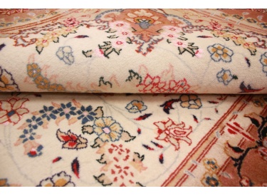 Persian carpet "Taabriz" with Silk 148x101 cm Beige