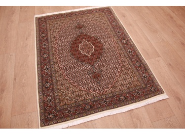 Persian carpet "Taabriz" Mahi with silk 143x102 cm Beige