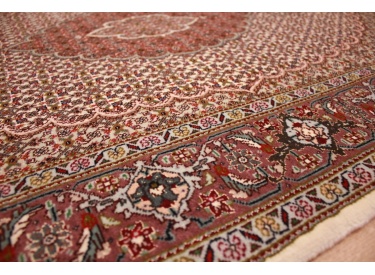 Persian carpet "Taabriz" Mahi with silk 143x102 cm Beige