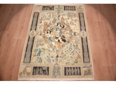 Persian carpet "Taabriz 211x151 cm Very special Design