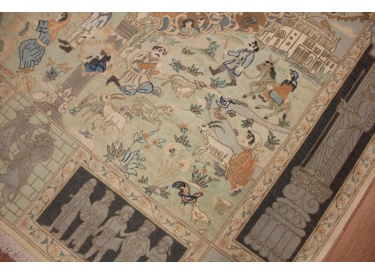 Persian carpet "Taabriz 211x151 cm Very special Design