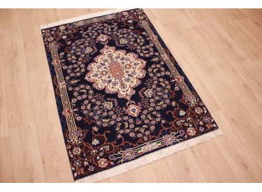 Perser Teppich  Isfahan mit Seide 157x111 cm Meisterknüpfung