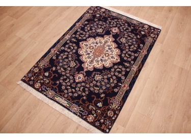 Perser Teppich  Isfahan mit Seide 157x111 cm Meisterknüpfung