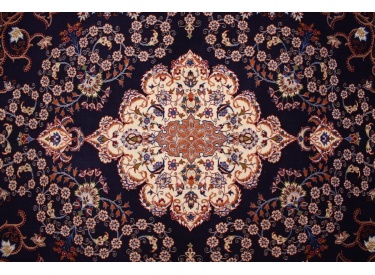 Perser Teppich  Isfahan mit Seide 157x111 cm Meisterknüpfung