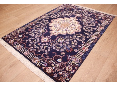 Perser Teppich  Isfahan mit Seide 157x111 cm Meisterknüpfung