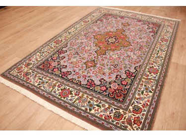 Persian carpet "Ghom" virgin wool 200x138 cm Purple