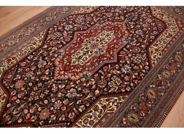 Perser Teppich Ghom Orientteppich 224x144 cm Dunkelblau