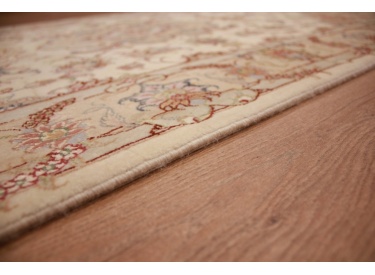 Persian carpet Tabriz with Silk 163x98 cm Beige