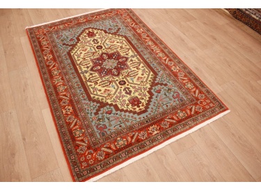 Persian carpet "Ghom" virgin wool 208x141 cm