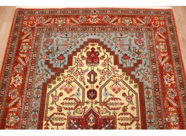 Persian carpet "Ghom" virgin wool 208x141 cm