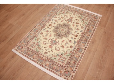 Persian carpet Tabriz with Silk 152x105 cm Beige