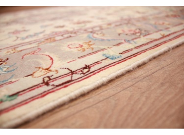 Persian carpet Tabriz with Silk 152x105 cm Beige