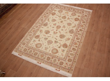 Persian carpet Tabriz with silk 244x165 cm Beige