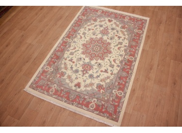 Persian carpet Tabriz with Silk 230x149 cm Beige