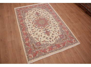 Perserteppich Täbriz mit Seide 244x164 cm Beige