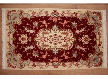 Perserteppich Täbriz Orientteppich mit Seide  85x61 cm