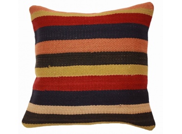 Oriental Kilim Pillow cushion natural colors & wool ca. 40x40 cm