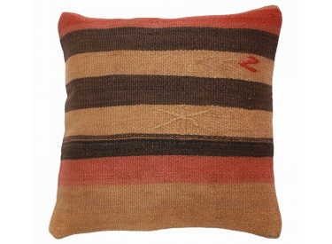 Oriental Kilim Pillow cushion natural colors & wool ca. 40x40 cm