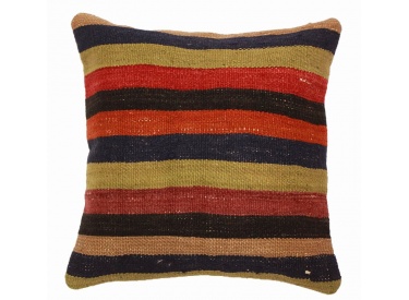 Oriental Kilim Pillow cushion natural colors & wool ca. 40x40 cm