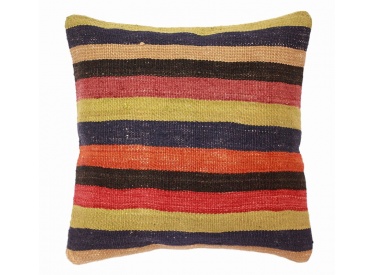 Oriental Kilim Pillow cushion natural colors & wool ca. 40x40 cm