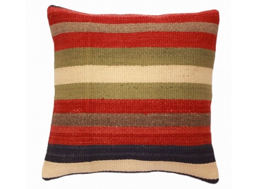 Oriental Kilim Pillow cushion natural colors & wool ca. 40x40 cm