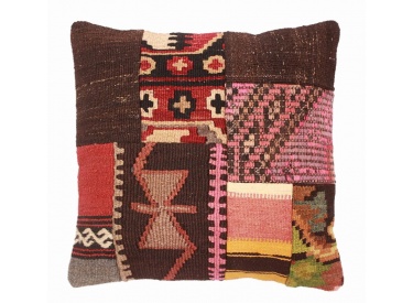 Oriental Kilim Pillow cushion natural colors & wool ca. 40x40 cm