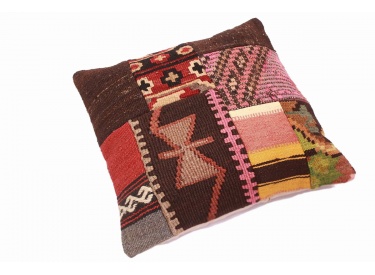 Oriental Kilim Pillow cushion natural colors & wool ca. 40x40 cm