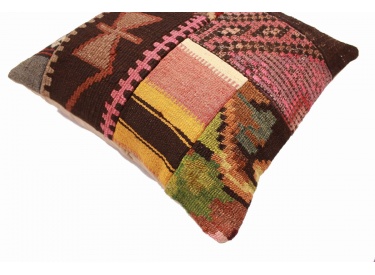 Oriental Kilim Pillow cushion natural colors & wool ca. 40x40 cm