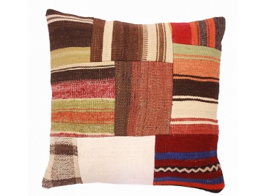 Oriental Kilim Pillow cushion natural colors & wool ca. 40x40 cm