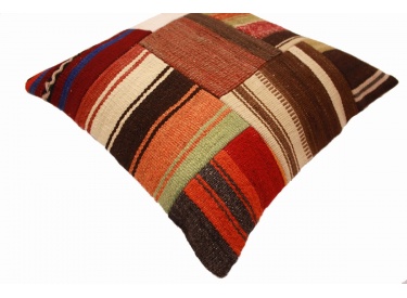 Oriental Kilim Pillow cushion natural colors & wool ca. 40x40 cm