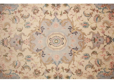 Persian carpet Tabriz with Silk 152x101 cm Beige