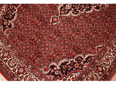 Perserteppich Bidjar mit Seide 214x129 cm Rot