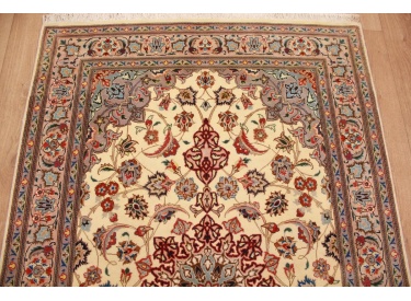 Perserteppich Tabriz Orientteppich mit Seide Beige 156x101 cm