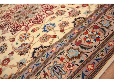 Perserteppich Tabriz Orientteppich mit Seide Beige 156x101 cm