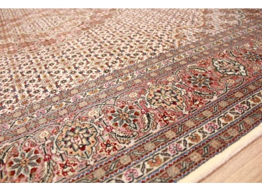 Persian carpet Tabriz mahi with Silk 210x154 cm Beige