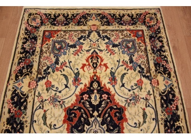 Persian carpet Yazd virgin wool 201x118 cm Beige