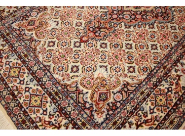 Persian carpet Moud with silk 143x93 cm Beige