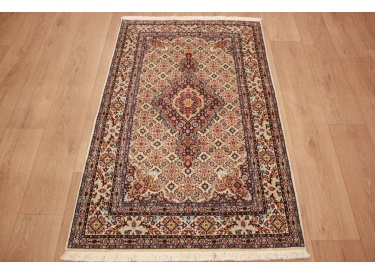 Persian carpet Moud with silk 143x93 cm Beige