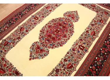 Persian carpet Ghom virgin wool 202x140 cm Beige