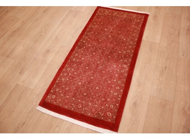 Persian carpet Bidjar wool carpet 147x68 cm Red
