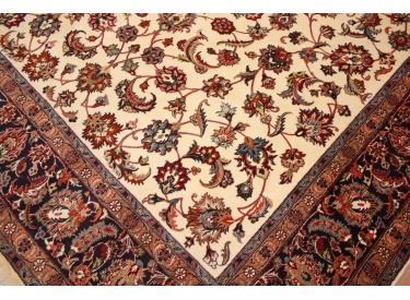 Persian carpet Mashhad with silk 297x198 cm Beige