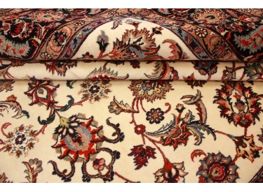 Persian carpet Mashhad with silk 297x198 cm Beige