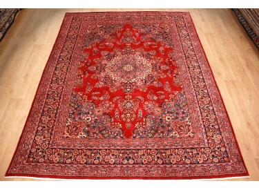 Perser Teppich Maschad Wollteppich 336x257 cm Rot