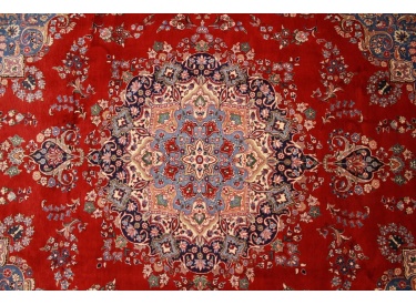 Perser Teppich Maschad Wollteppich 352x245 cm Rot
