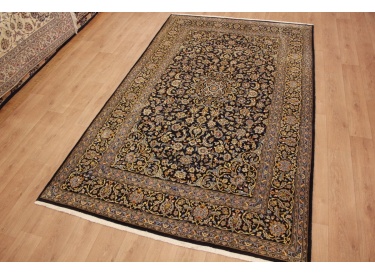 Persian carpet Kashan pure wool 323x228 cm Blue