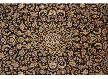 Persian carpet Kashan pure wool 323x228 cm Blue