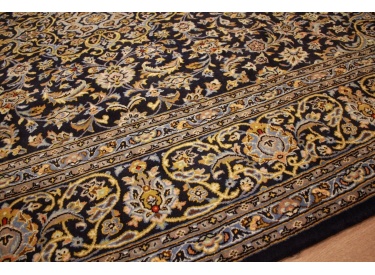 Persian carpet Kashan pure wool 323x228 cm Blue