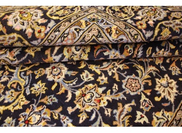 Persian carpet Kashan pure wool 323x228 cm Blue