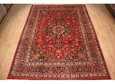 Perser Teppich Maschad Wollteppich 338x249 cm Rot